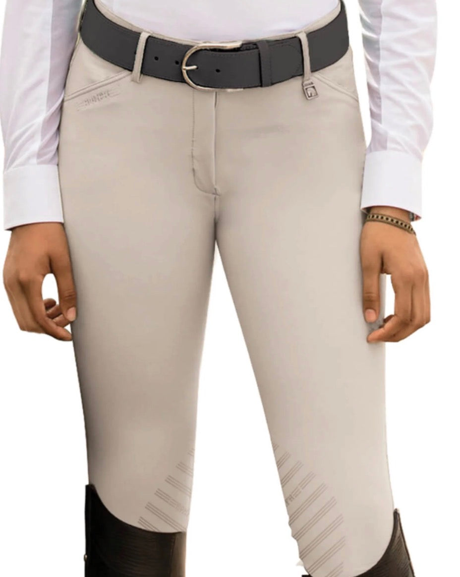 CLOSEOUT NWT Romfh Knee Patch GABRIELLA Breeches Silicone Low Rise Beige
