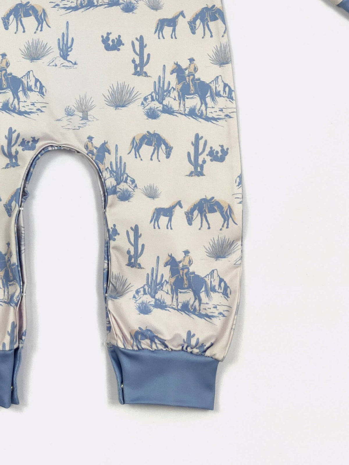 Blue Canyon Boy Romper: 12/24 mo