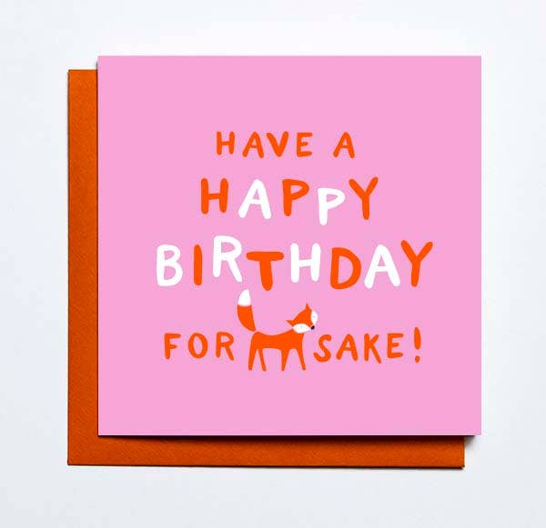 Foxy Birthday Card