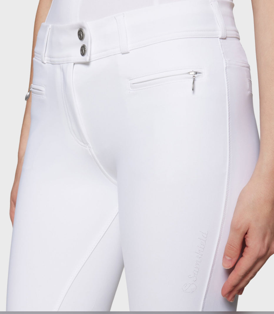Samshield Ladies Chloe CRYSTAL Mid Rise Breech White - Swarovski Crystal