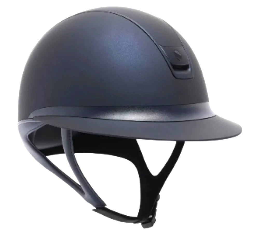 Helmet V2 Miss Navy Matt - Matt Navy Blazon & Rails - Samshield 2.0 Stock - MS2N