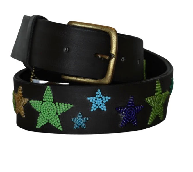 Belt TKC Peacock Stars Belt in Wide Width- The Kenyan Collection