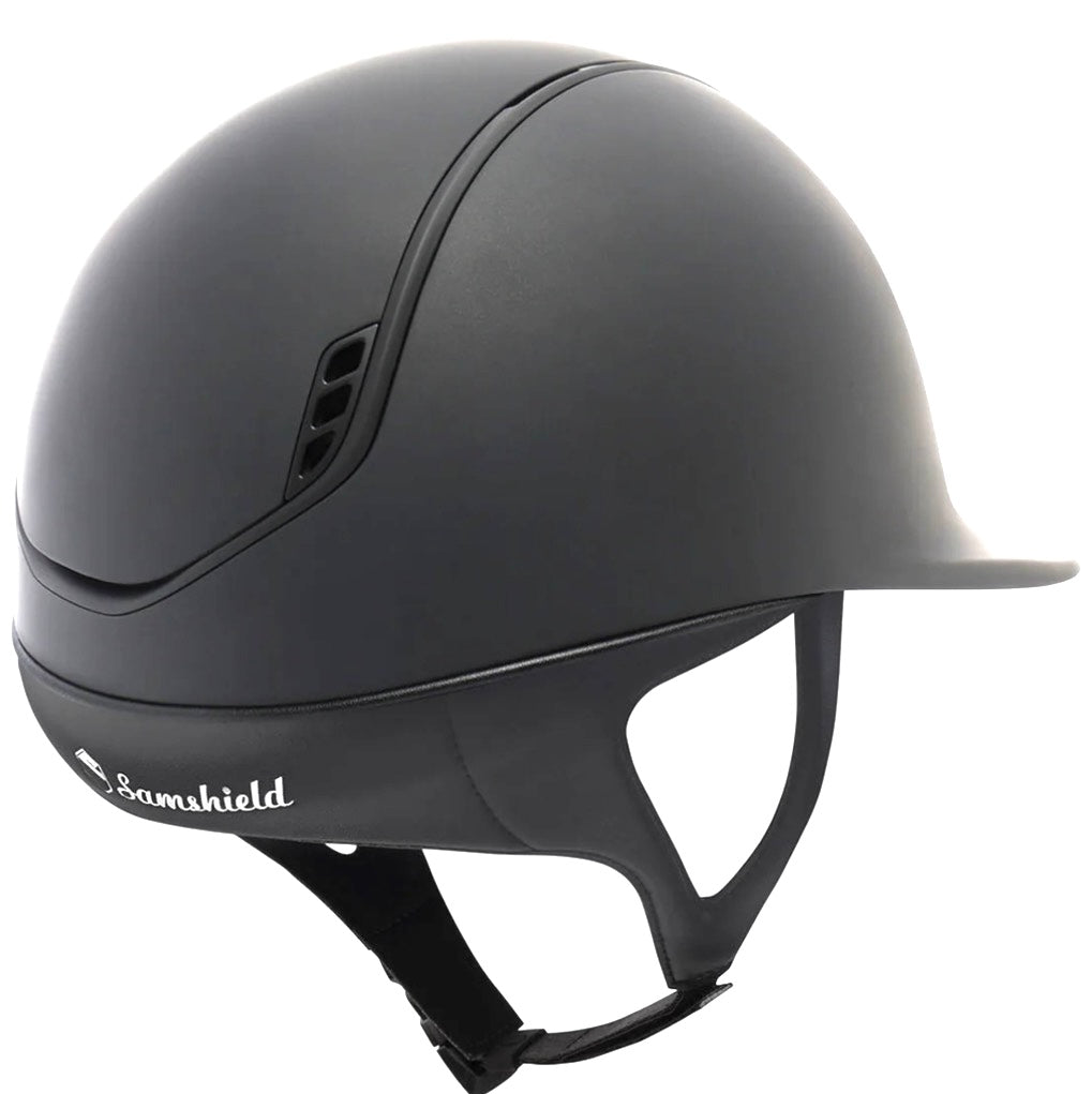 Helmet V2 Reg Matt - Matt - Matt Rails & Blazon - Blackout Darkline - Helmet Regular Brim - Samshield Stock 2.0 - SD2R