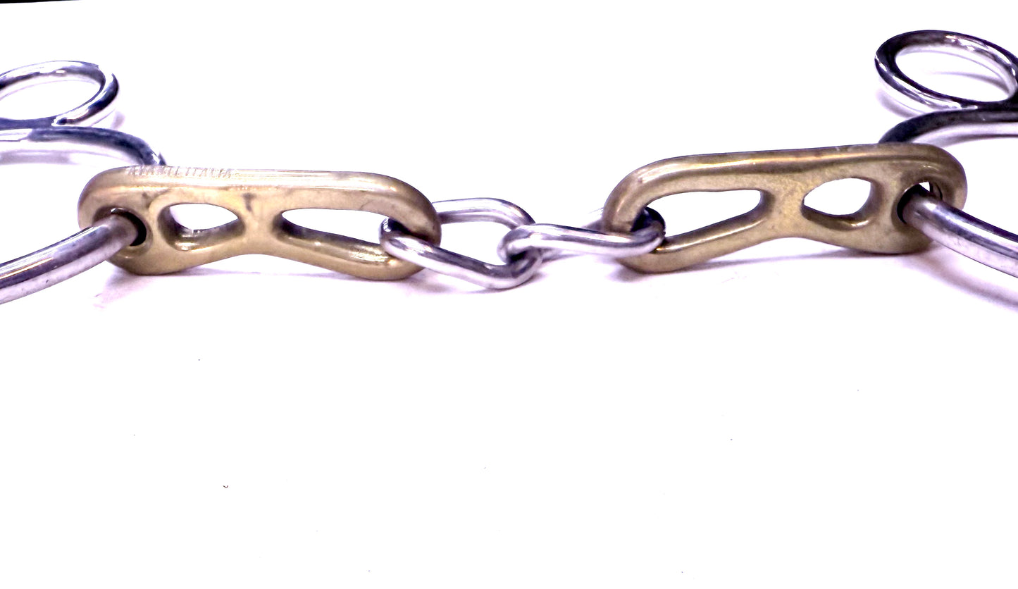 Bit Gag Nelson 1 1/2 Ring Custom Chain Snaffle Avanti Italia