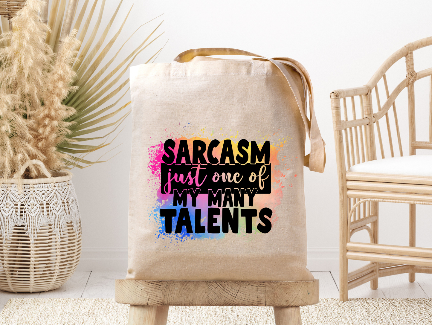 Sarcasm Many Talents / Funny / Hilarious Canvas Tote Bag