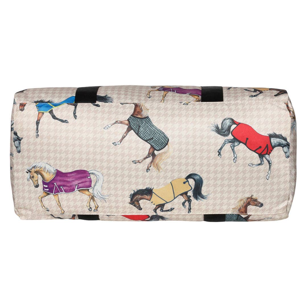 AWST Int'l Lila Horses in Blankets Gear Bag: Multi / STD