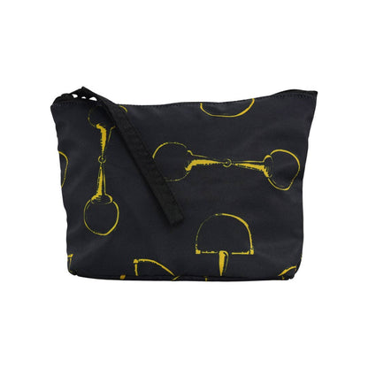 AWST Int'l Lila Vintage Snaffles Accessory Bag: Black