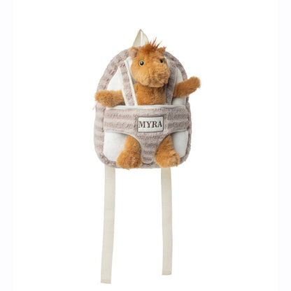 WhinnyPal Kids' Backpack in Toffee Brown: Toffee Brown