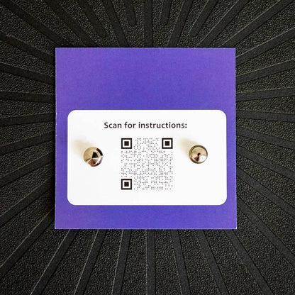 Skull Saddle Pad Pins: Blue