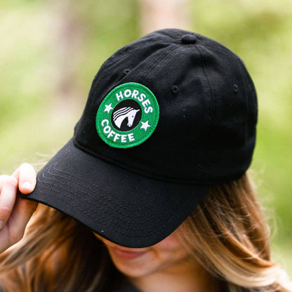 Dapplebay Horses & Coffee - Barn Hat: Black / One size