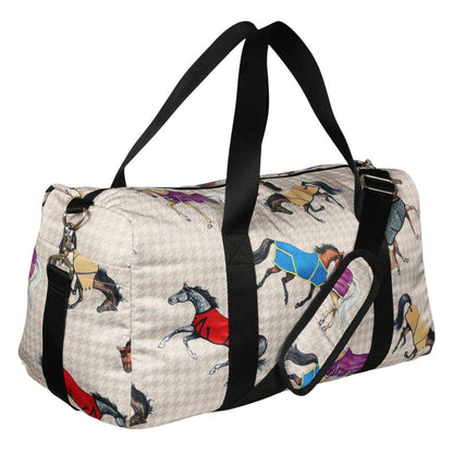 AWST Int'l Lila Horses in Blankets Gear Bag: Multi / STD