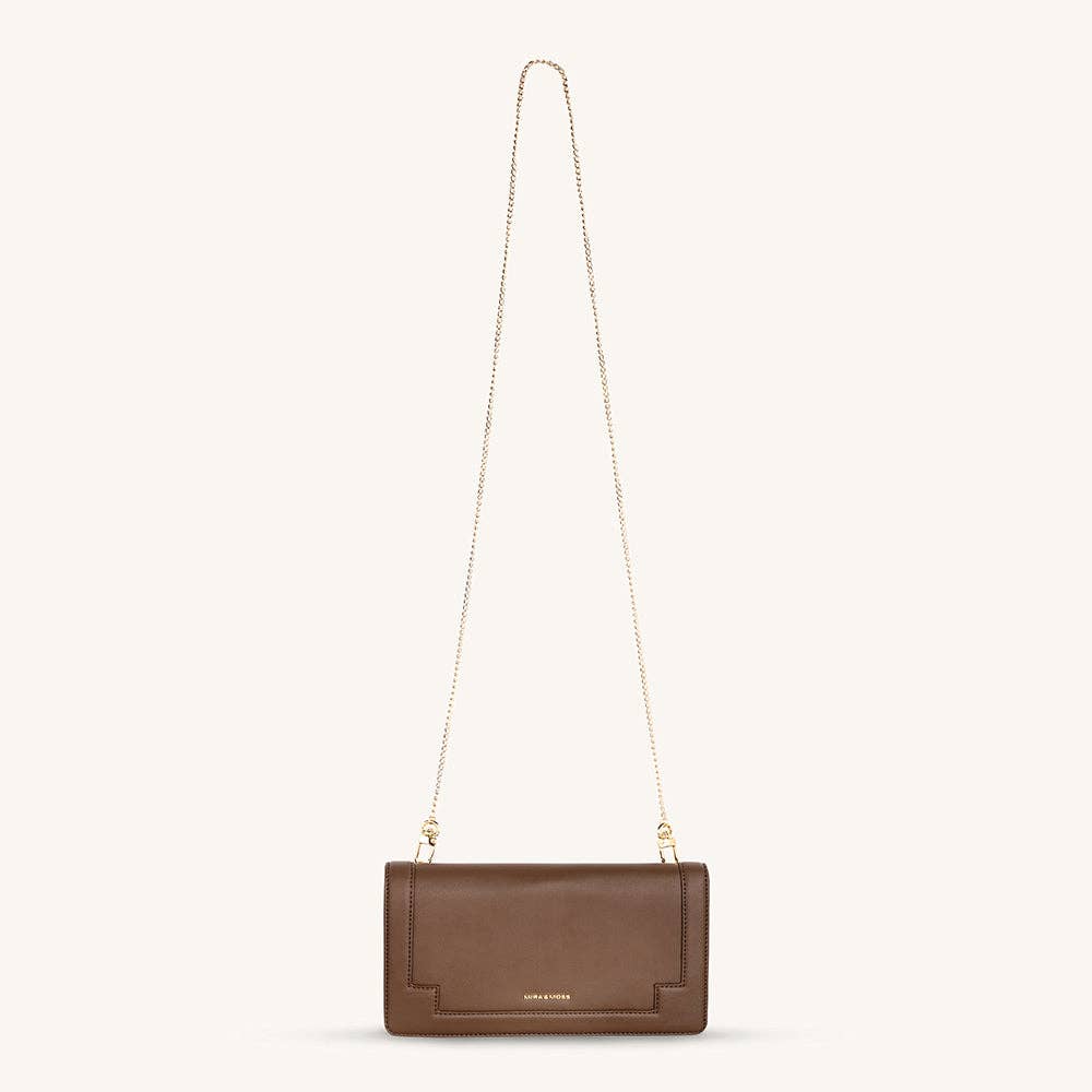 Mira & Moss Delphine Crossbody Bag - Chocolate Latte: CHOCLATE LATTE