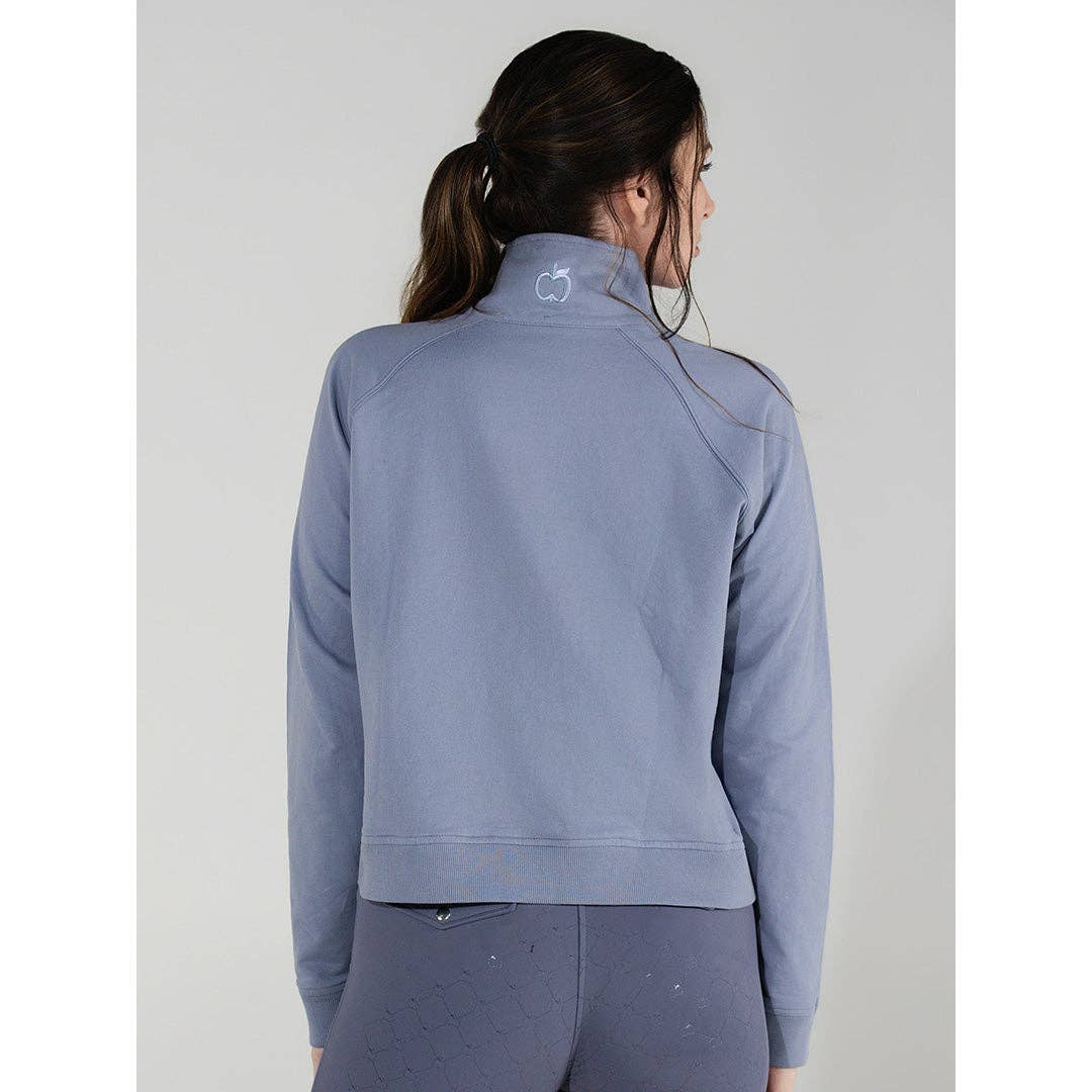 Dapplebay Crest 1/2 Zip French Terry Sweatshirt: Ballet Pink / M