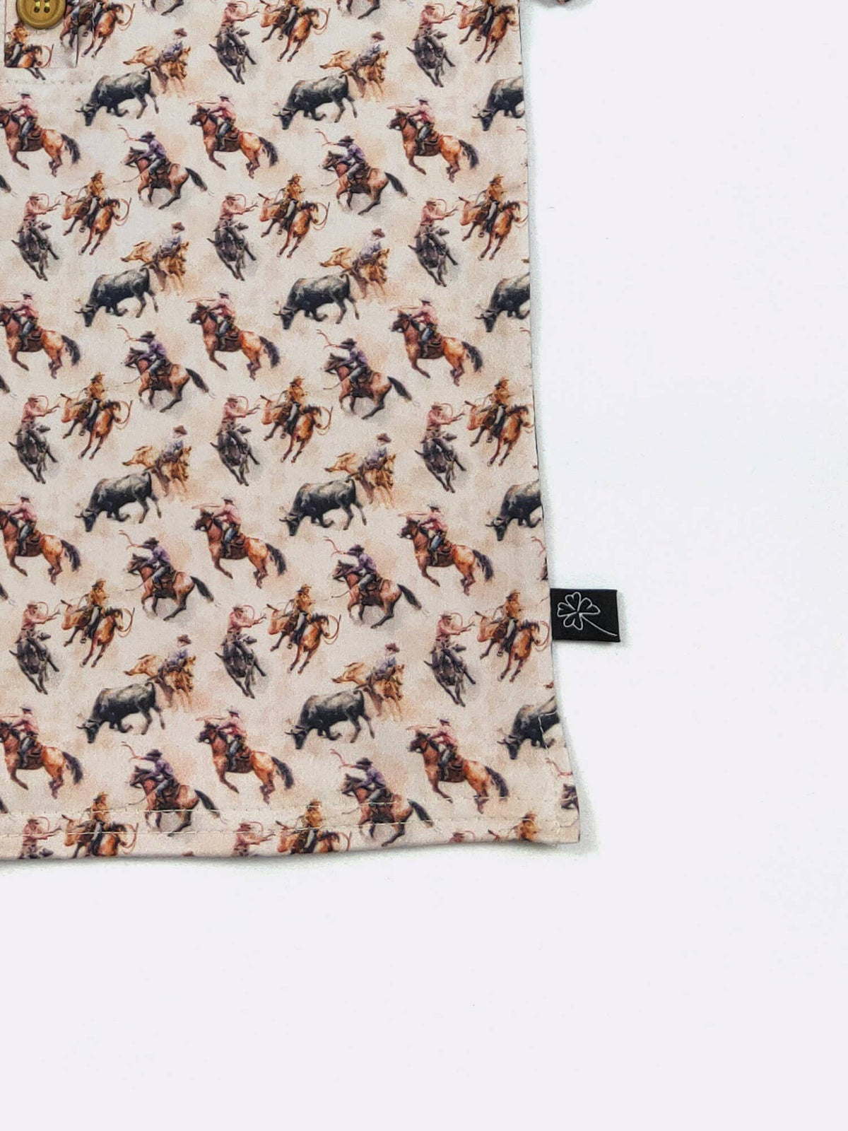 Roping Bulls Boy Collar Shirt: 9/10 yrs