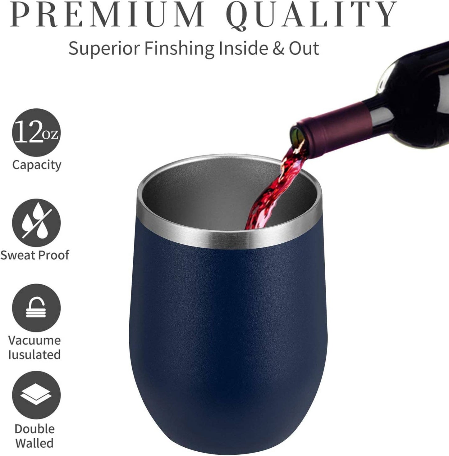 I Wouldn't Pass A Vet Check Steel Wine Tumbler: Black