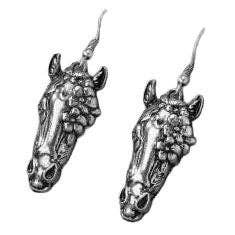 Awst Int'l Flower Horse Head Dangle Earrings: STD / STD