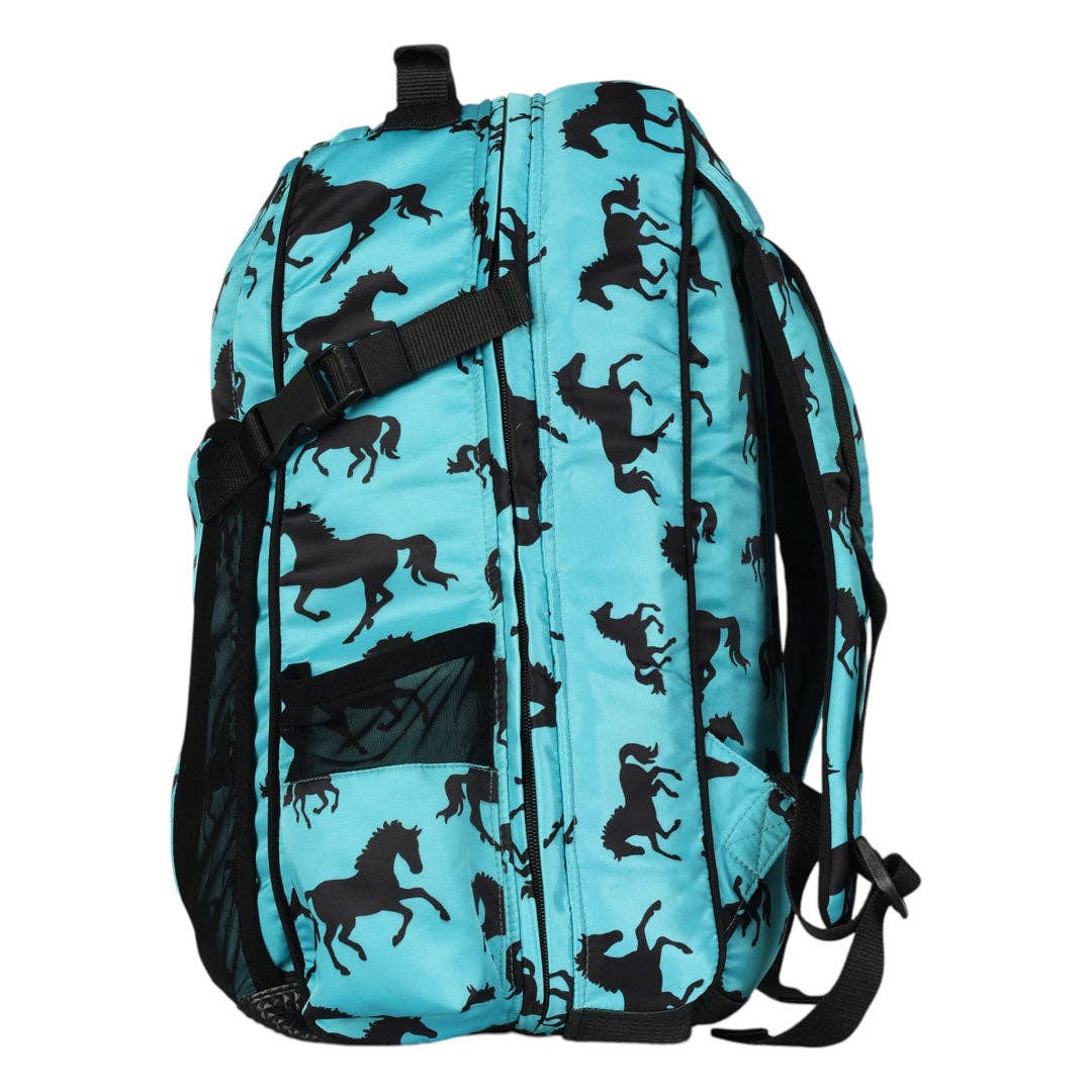AWST Int'l Lila Equestrian Backpack: Turquoise / STD