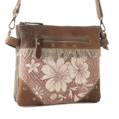 Inkwild Vintage Crossbody Bag for Women in rust with fringe detail: Rust