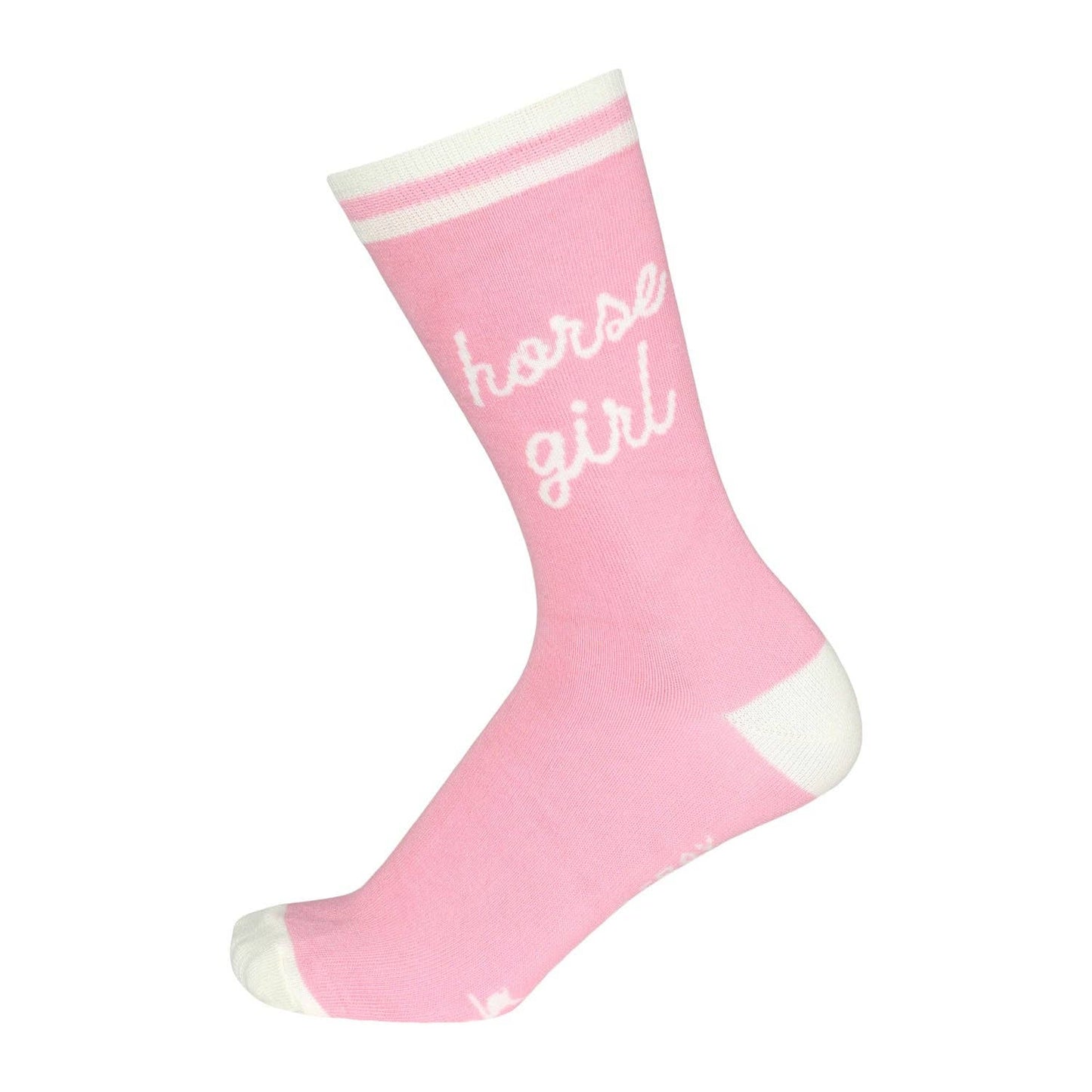 Dapplebay  Knit Crew Socks-Horse Girl: Pink / One Size