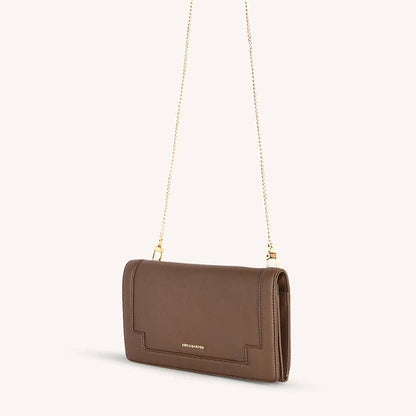 Mira & Moss Delphine Crossbody Bag - Chocolate Latte: CHOCLATE LATTE