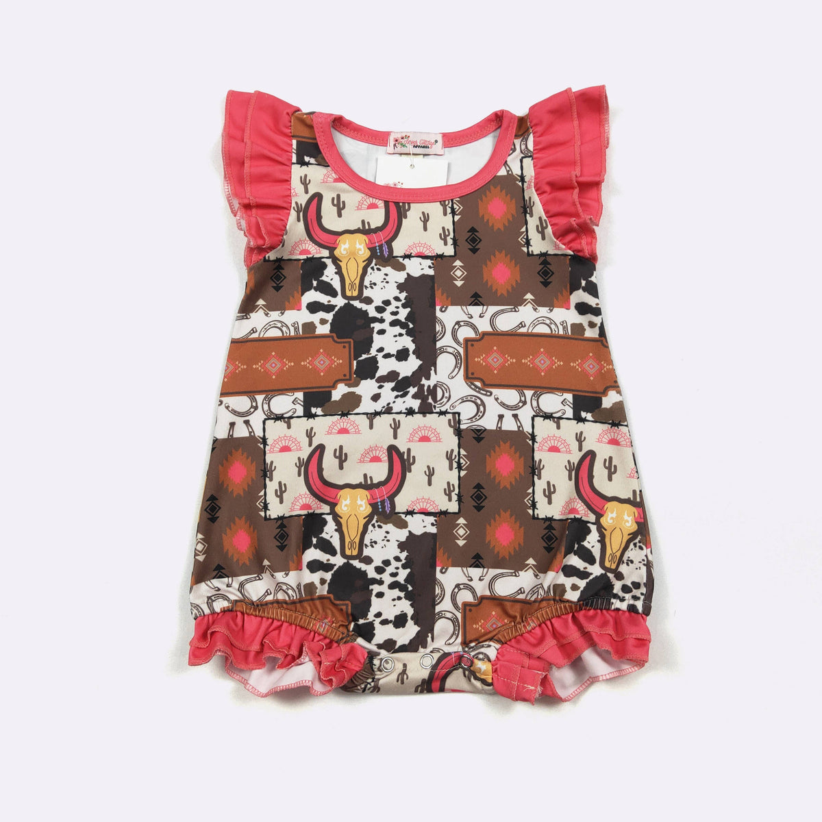Electric Longhorn Baby Romper: 12/24 mo