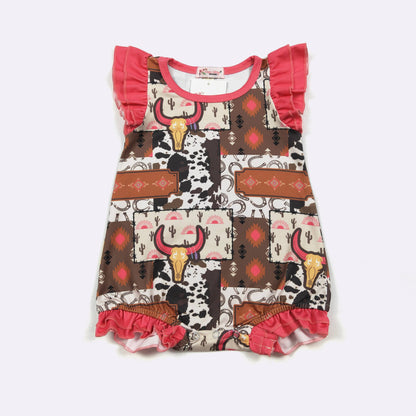 Electric Longhorn Baby Romper: 12/24 mo