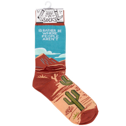 Rather Be Where People Aren't Socks