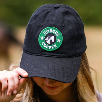 Dapplebay Horses & Coffee - Barn Hat: Black / One size