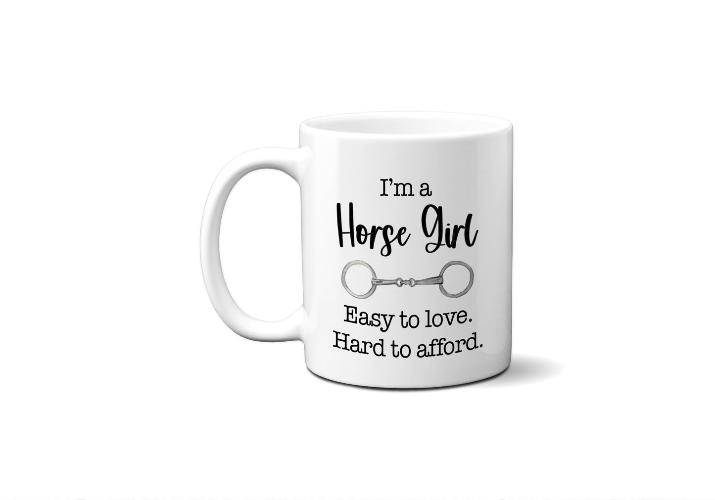 Horse Girl Coffee Mug, Funny Equestrian Gift, Equine Decor: 15oz