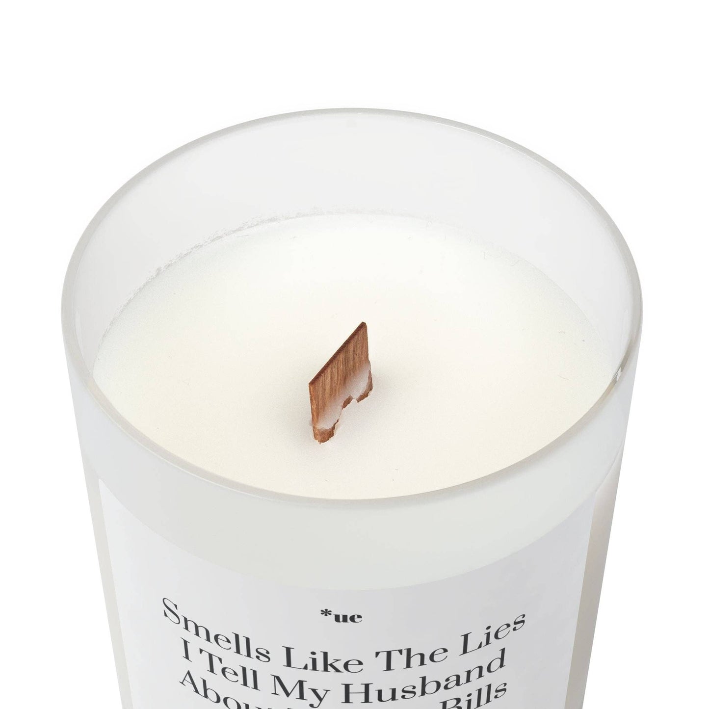 Frosted Glass Candle, 11oz - Lies I Tell My Husband: Blackberry Vanilla / 11oz