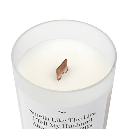 Frosted Glass Candle, 11oz - Lies I Tell My Husband: Blackberry Vanilla / 11oz