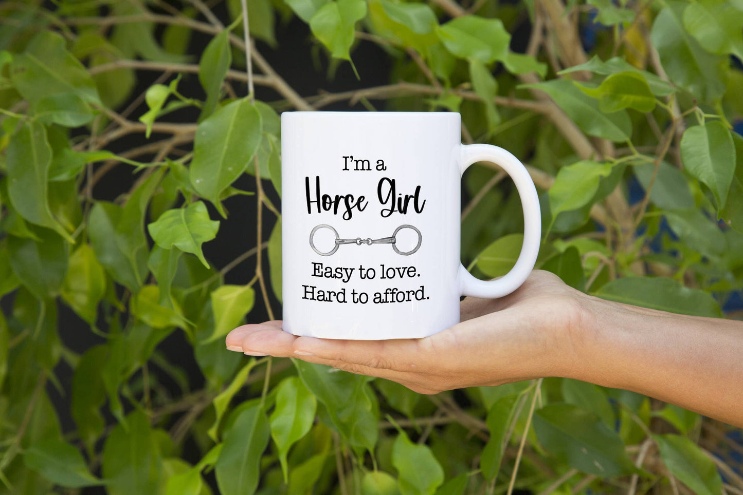 Horse Girl Coffee Mug, Funny Equestrian Gift, Equine Decor: 11oz