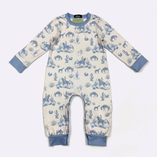 Blue Canyon Boy Romper: 12/24 mo