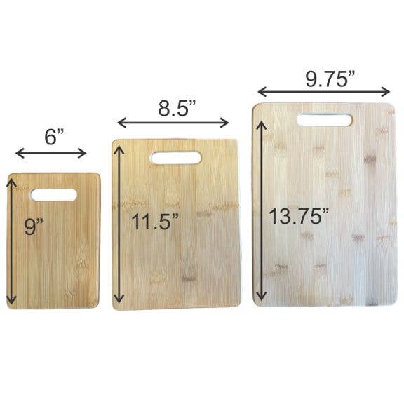 Horse design Bamboo Cutting Board, 3 available sizes: 6"x9"