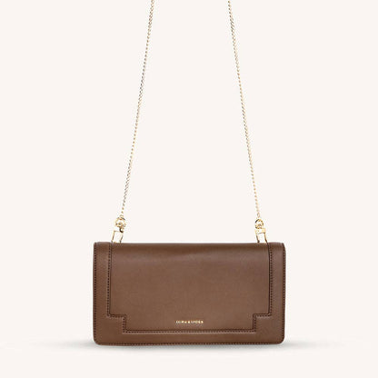 Mira & Moss Delphine Crossbody Bag - Chocolate Latte: CHOCLATE LATTE
