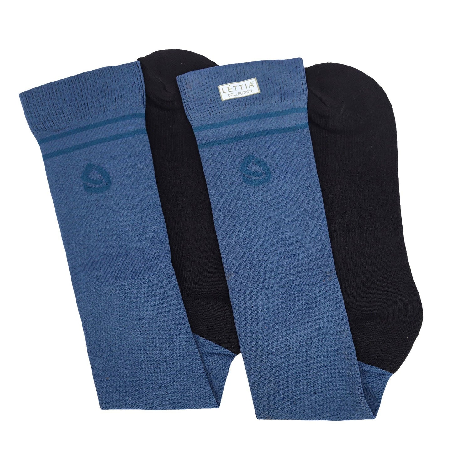 Lettia EquiFine Padded Sock: Black Forest / STD