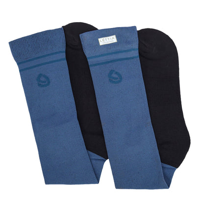 Lettia EquiFine Padded Sock: Black Forest / STD