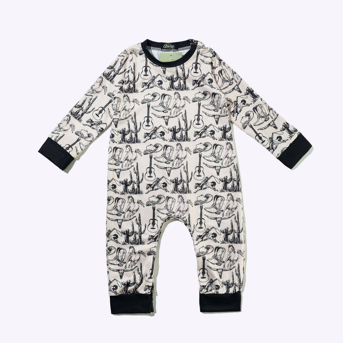 Wild West Boy Romper: 12/24 mo