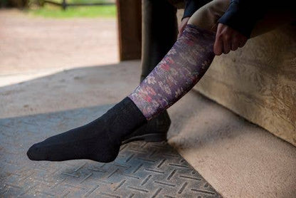 Equine Couture OTC Boot Socks: Sunset Aztec