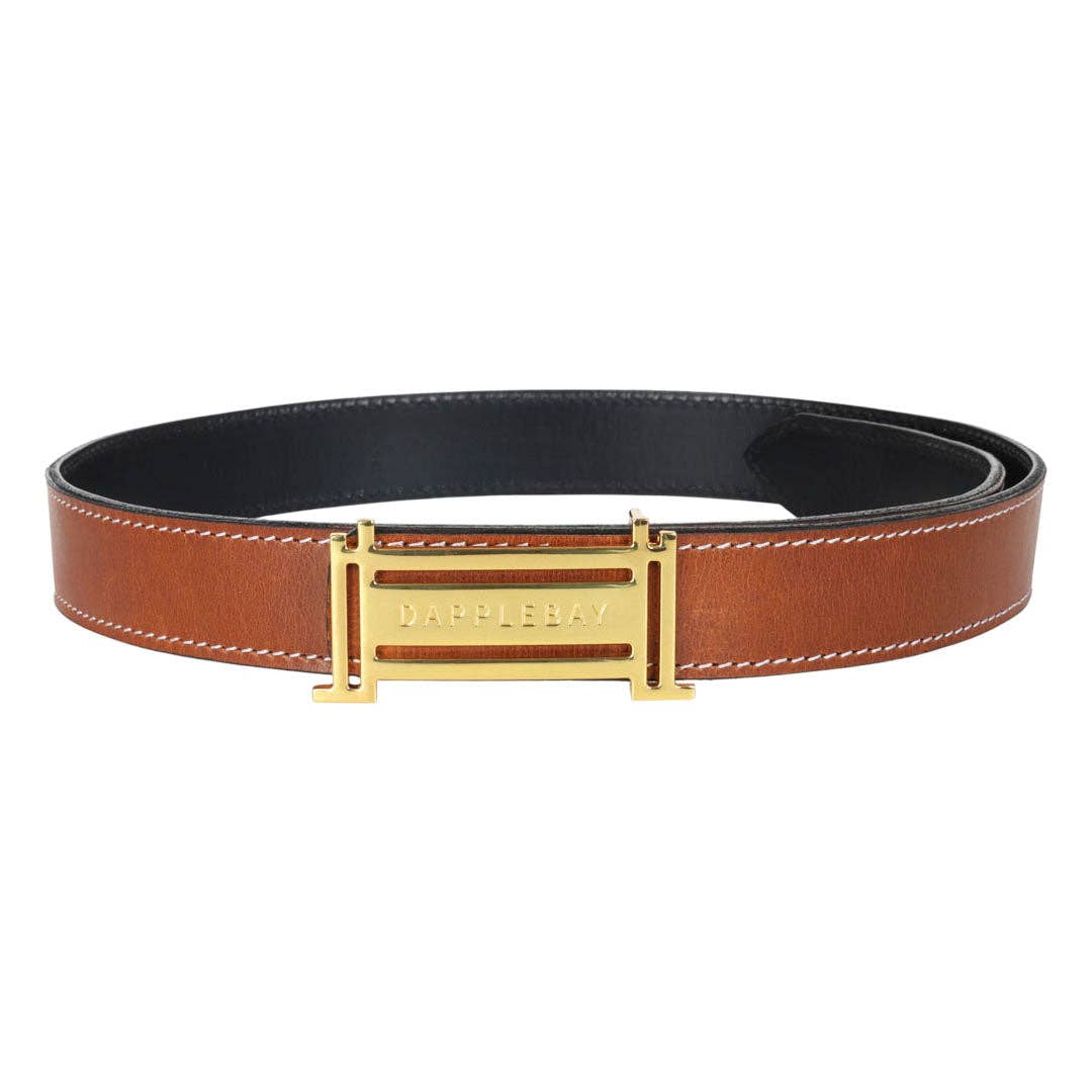 Dapplebay Reversible Jump Belt - Gold: Gold / M-L