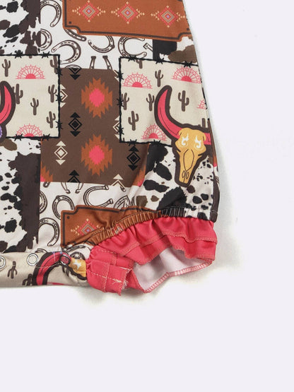 Electric Longhorn Baby Romper: 12/24 mo