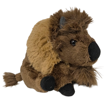 Liam the Canned Bison - Eco-Friendly Recycled Plush Gift: Regular Lid