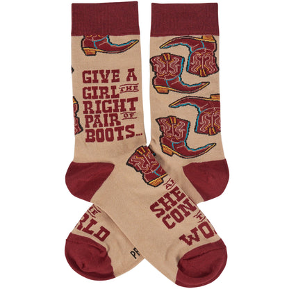 Give A Girl Boots Socks
