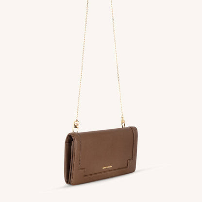 Mira & Moss Delphine Crossbody Bag - Chocolate Latte: CHOCLATE LATTE