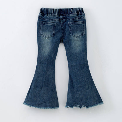 Pearl Denim Flares: 9/10 yrs