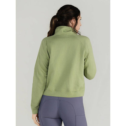 Dapplebay Crest 1/2 Zip French Terry Sweatshirt: Ballet Pink / M