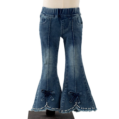 Pearl Denim Flares: 5/6yrs