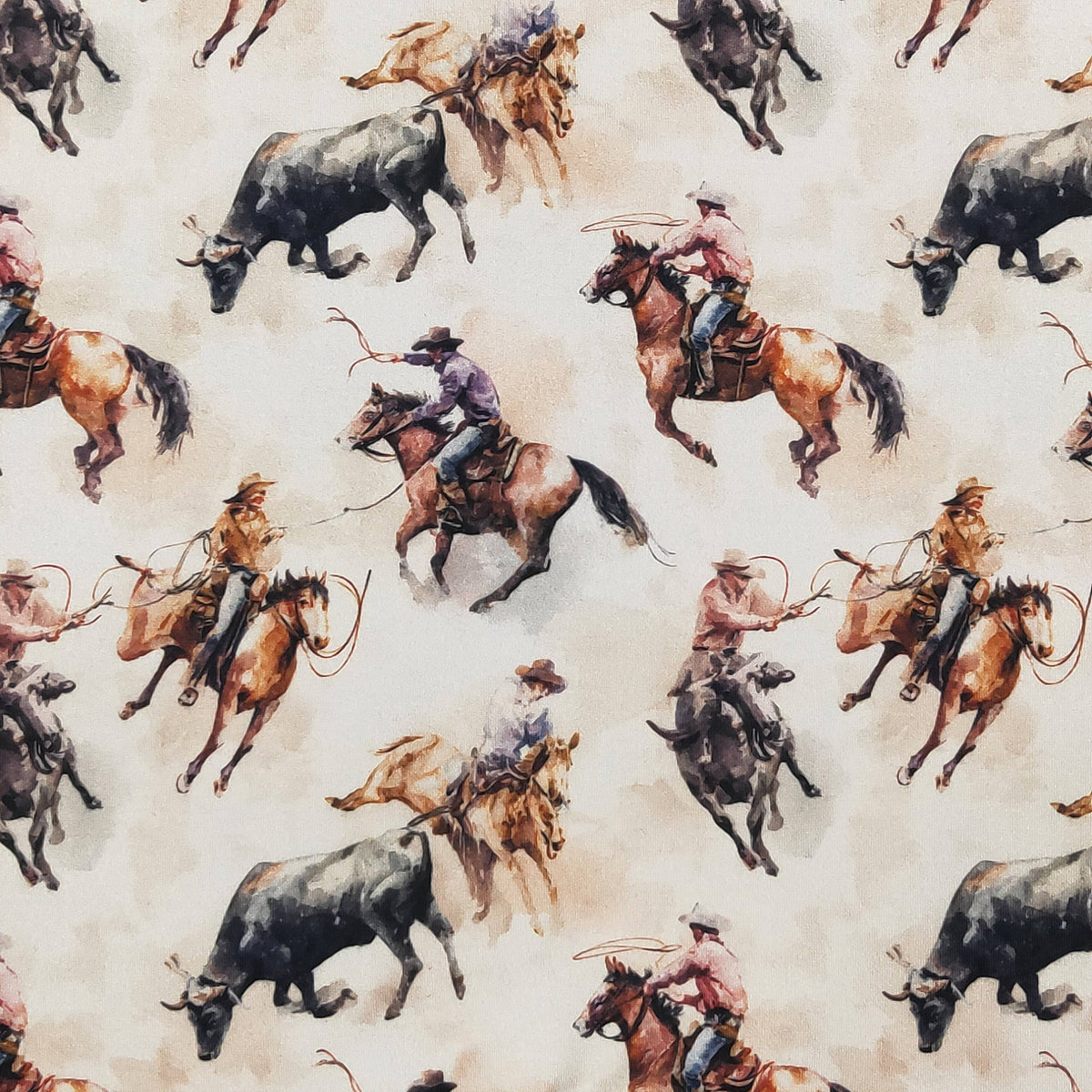 Roping Bulls Boy Collar Shirt: 9/10 yrs