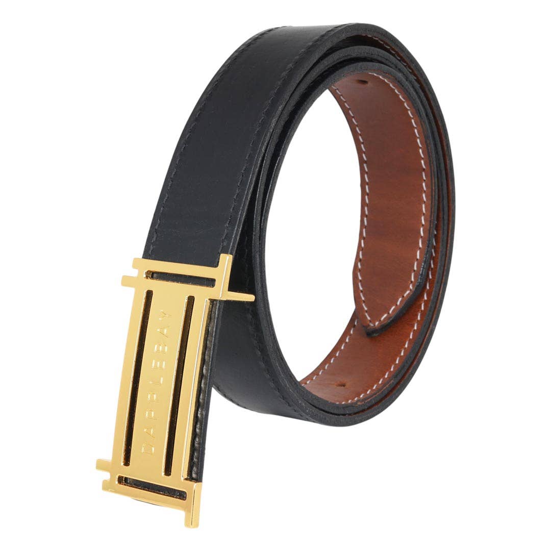 Dapplebay Reversible Jump Belt - Gold: Gold / XS-S