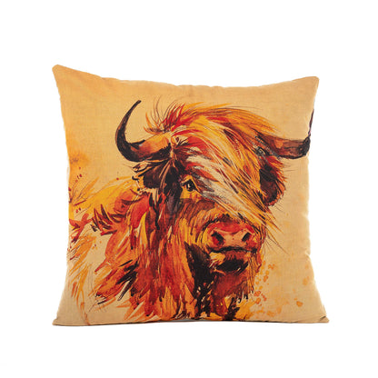 Bull Pillow Covers